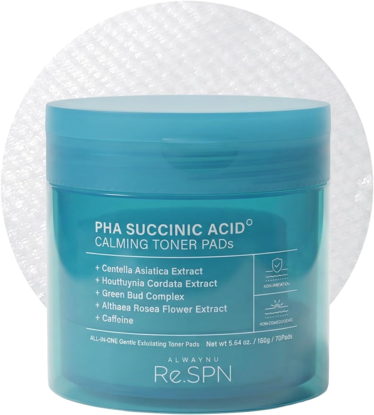 Re.SPN PHA Succinic Acid Calming Toner Pads + Re.SPN Peptide Firming Roller Eye Serum