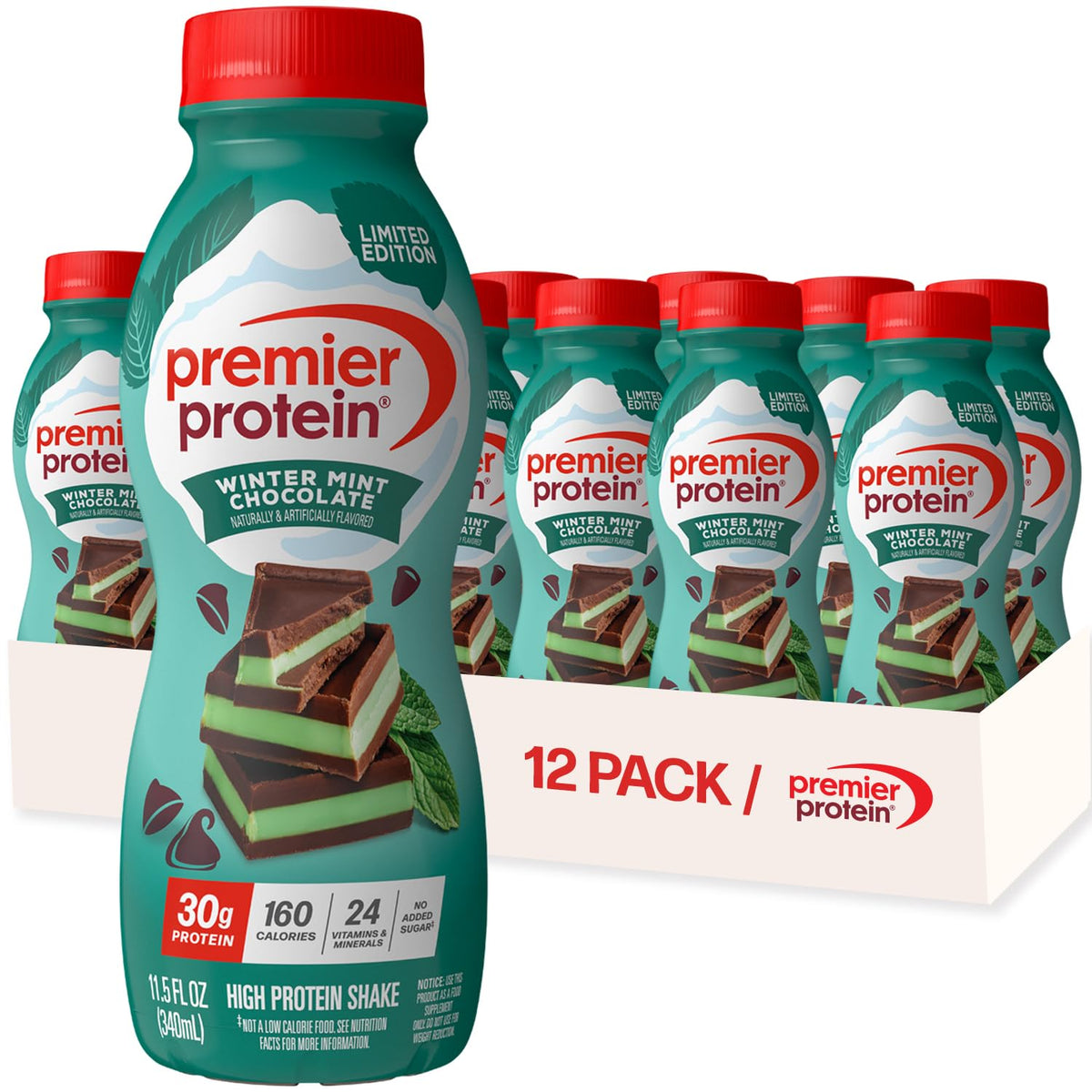 Premier Protein 30g High Protein Shake, Bananas & Cream, 12 Pack