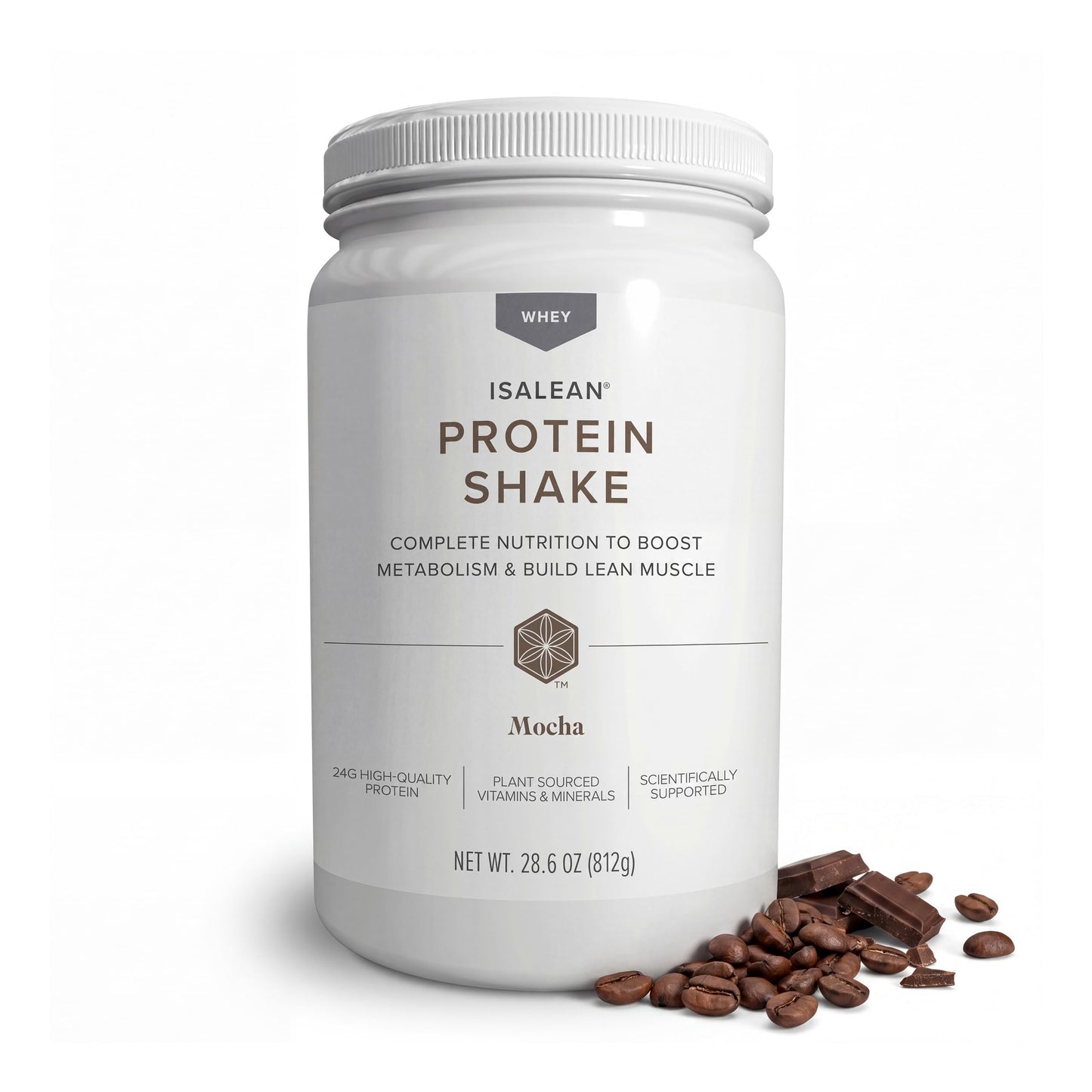 IsaLean Protein Shake - 24 g of Protein - Supports Maintaining Healthy Weight & Lean Muscle - Meal Drink to Keep You Fuller Longer - Birthday Cake, 28.1 Ounce (Pack of 1)