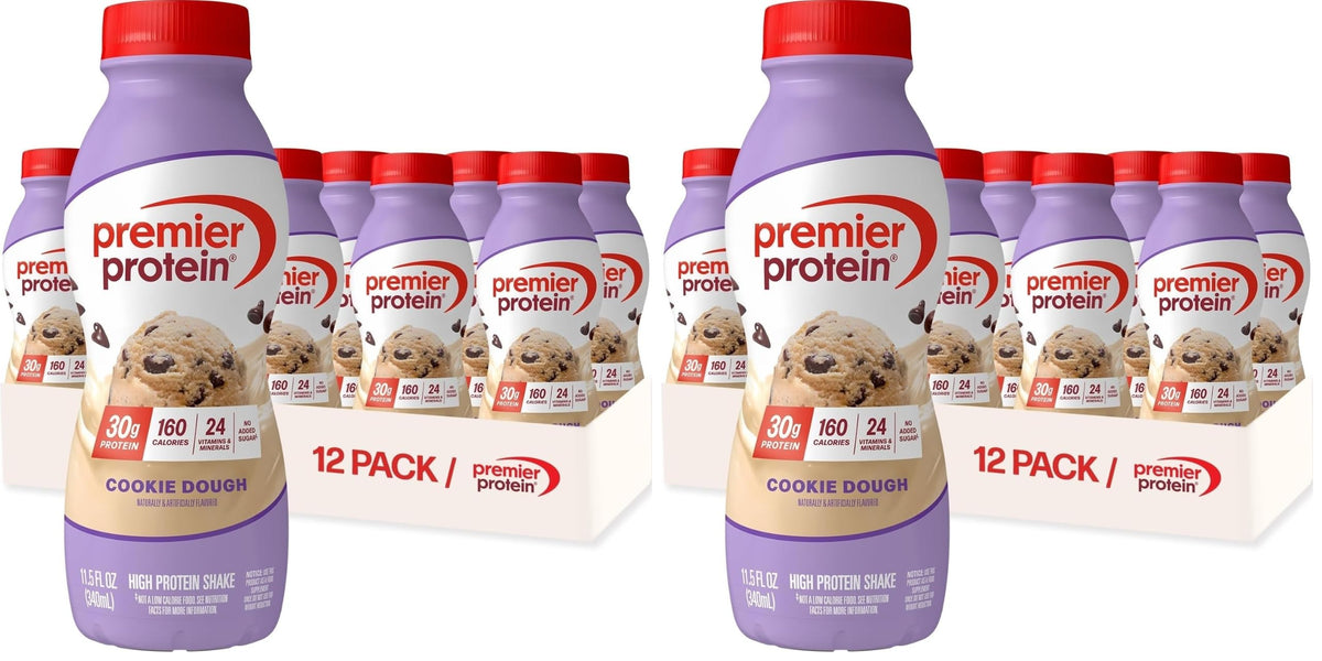 Premier Protein 30g High Protein Shake, Bananas & Cream, 12 Pack