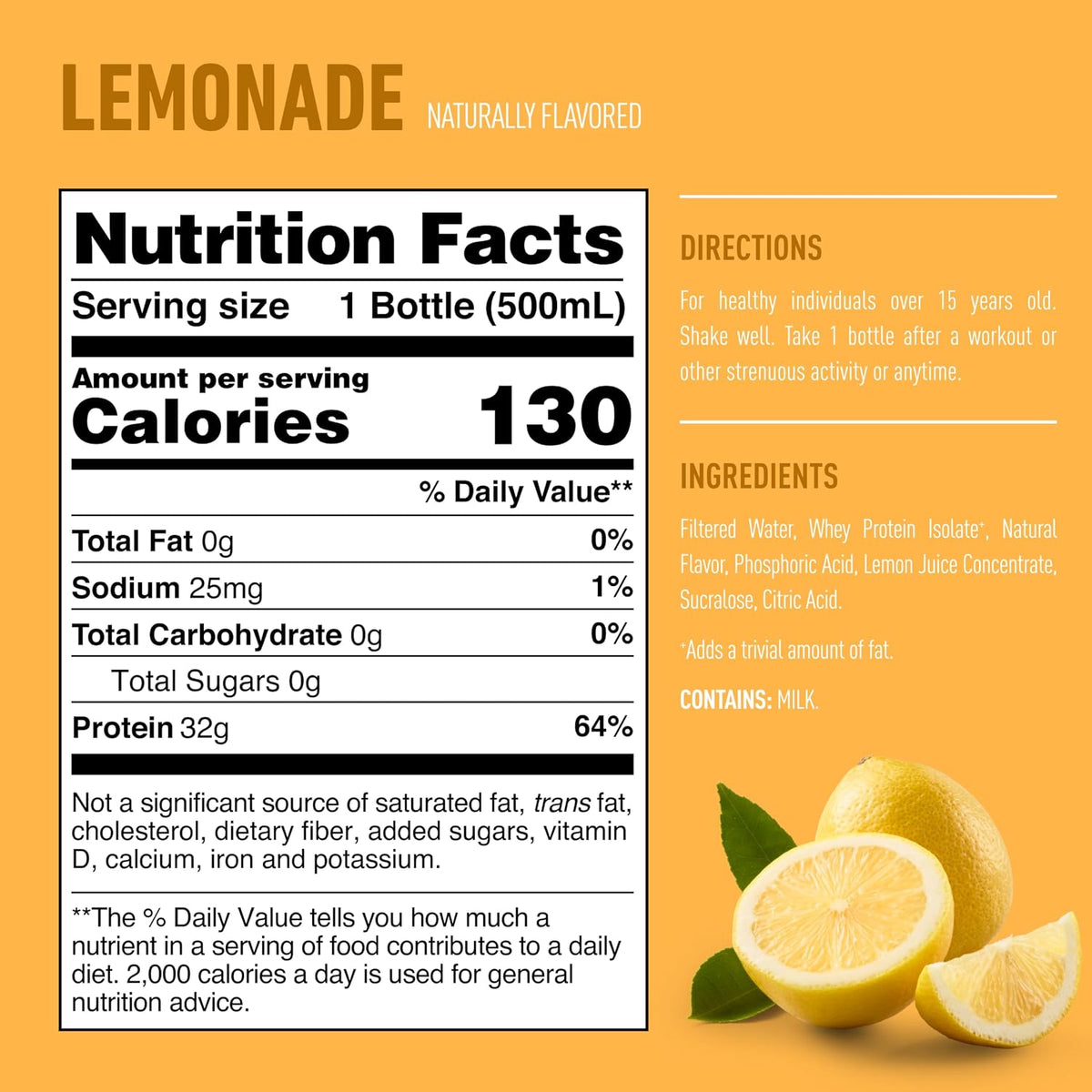 Isopure Zero Carb Clear Protein Drink, Lemonade 12 Count