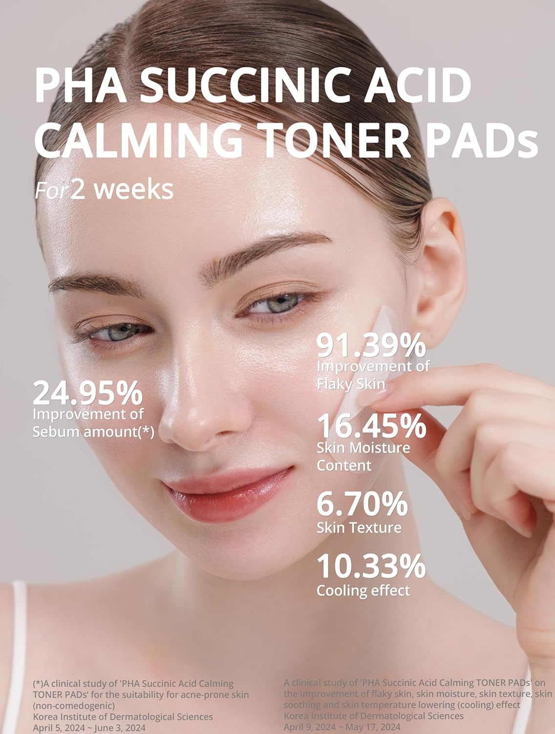 Re.SPN PHA Succinic Acid Calming Toner Pads – Daily Exfoliating, Hydrating and Soothing with CICA, Caffeine, Non-comedogenic, Vegan, Glass Skin, K-Beauty (70 + 35 Count)