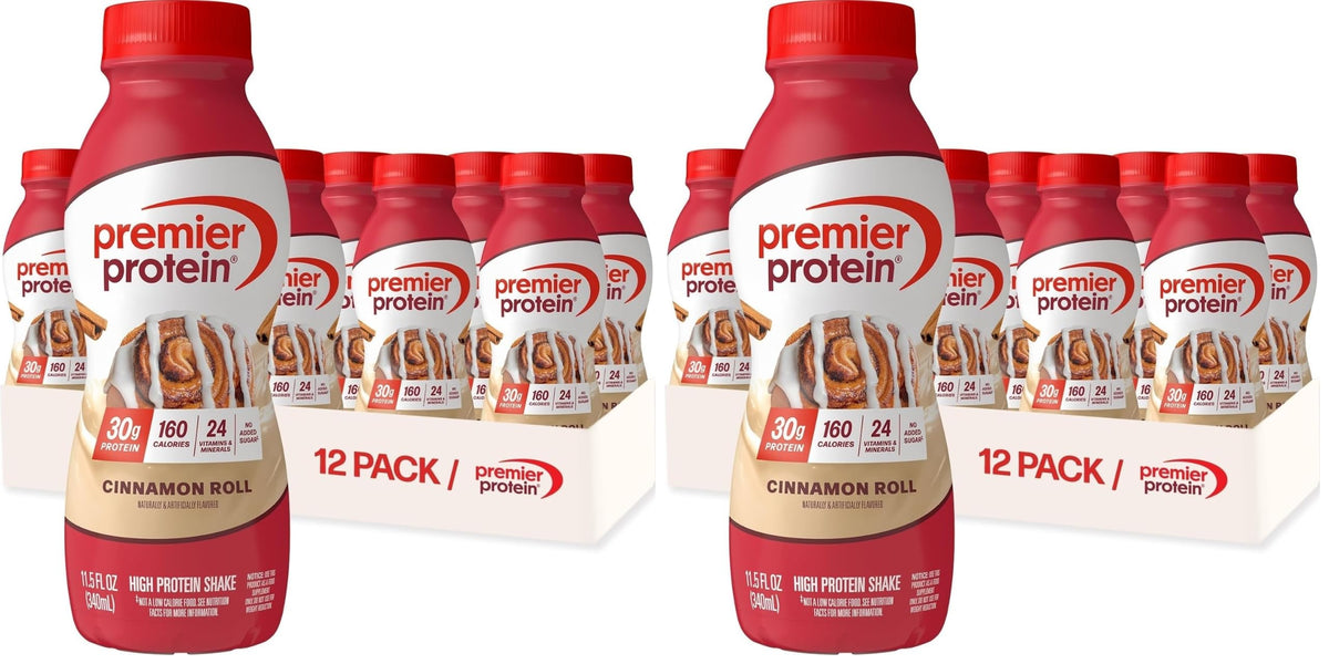 Premier Protein 30g High Protein Shake, Bananas & Cream, 12 Pack